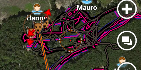 carto satelittes tracker android tracé gps chasse